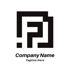 PM letter logo design icon