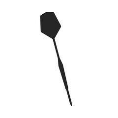 Throwing darts with metal shaft for game of darts in vector silhouette
