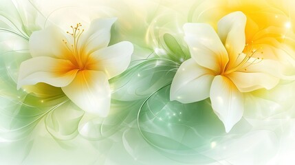 Fototapeta premium Captivating white and yellow floral arrangement that brightens up any space