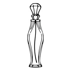 Continuous Line Drawing of a Perfume Bottle