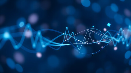 Medical technology and Health care concept background. Heart rate graph. AI generated image, ai.