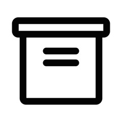 Simple line art of a document with text lines, representing files, paperwork, and reports. Vector illustration. Editable stroke.