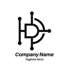 HDD letter logo design icon