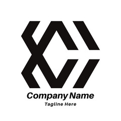 XC letter logo design icon