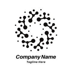 O letter technology logo design icon