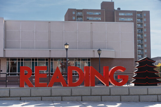Sign for the city of Reading, Pennsylvania 