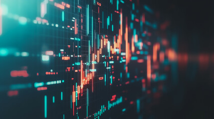 Business person evaluates metrics for charts and graphs with statistics to innovative analyze business potential and forecast future development of companies growth., setting goals for expansion.