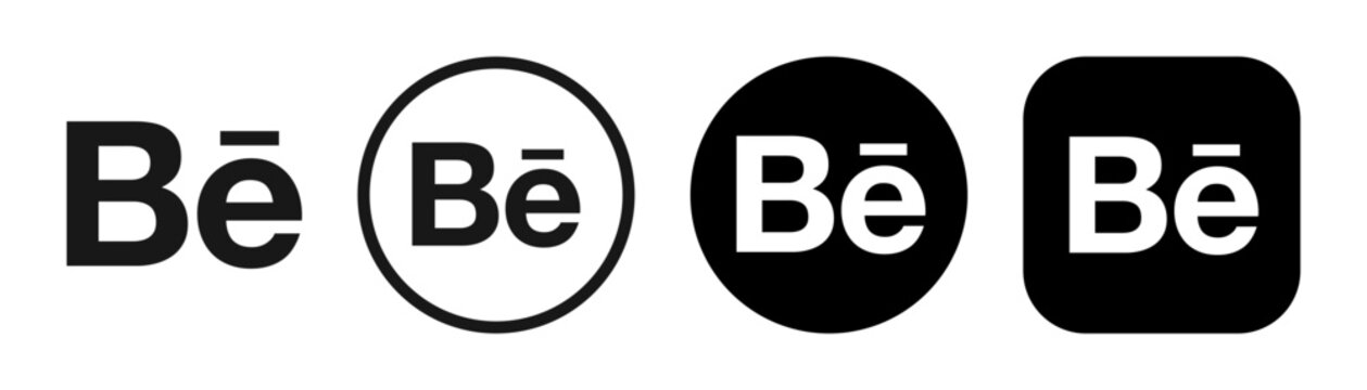 UKRAINE, KHARKIV, 2 NOVEMBER 2024: Behance icon. Social media icon modern design on transparent background. Stock vector editorial