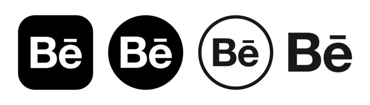 Behance icon. Social media icon. Popular social media logo. Stock vector editorial. UKRAINE, KHARKIV, 2 NOVEMBER 2024