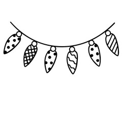 Chrismas lights doodle