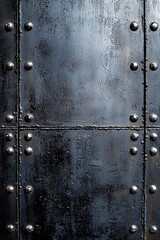 Fototapeta premium Textured background featuring dark brushed metal and steel finishes.