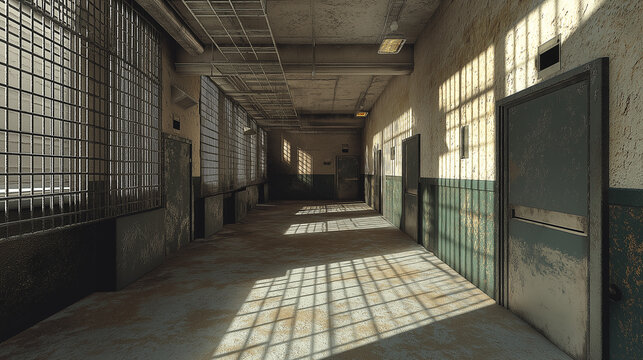 maximum security prison iron bars