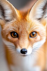 Obraz premium A close up of a red fox's face looking at the camera