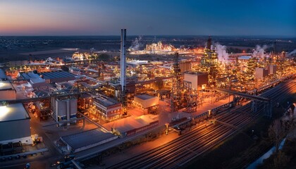 Obraz premium An inspiring view of a steel fabrication plant showcasing advanced technology, automated machinery, and skilled workers in a dynamic environment. A glimpse into modern industrial innovation
