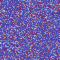 Seamless background pattern. Rounded squares in multiple colors. Purple, Burgundy, Pink, Blue, and Deep Purple. Cute vector illustration.