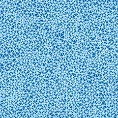 Abstract Mosaic Background. Rounded solid shapes in frames. Tiny triangles in size. Single color tone style. Repeatable pattern. Elegant vector tiles. Seamless vector illustration.