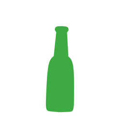 Green Bottle Illustration 