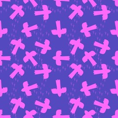 Ethnic animals seamless birds pattern for wrapping paper and fabric