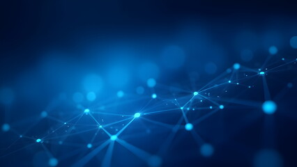 Abstract blue electronic tech design