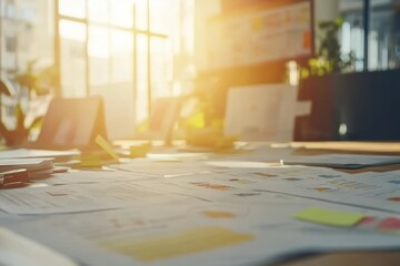 Collaborative Teamwork Session on Marketing Strategy and Creative Brainstorming