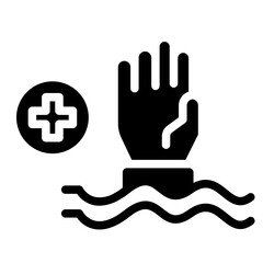 drowning  icon