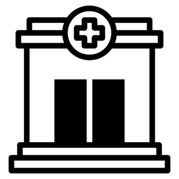 recommend clip art: medicine medical icon hospital building sign