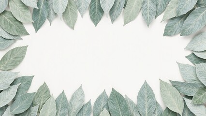 Tranquil sage leaves in soft pastel colors exuding a calming vibe