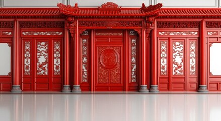 Obraz premium Embrace the spirit of generative ai this lunar new year explore unique celebrations of chinese culture