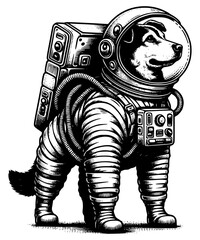 Space Dog Astronaut © Georgi