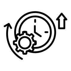 Efficiency Outline Icon