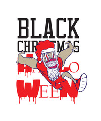 doodle pop art christmas background vector design
