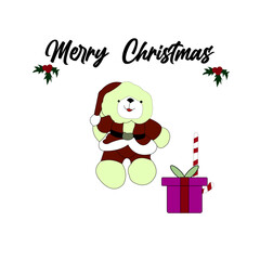 Adorable vector illustration featuring a charming Christmas character, perfect for spreading holiday cheer. 