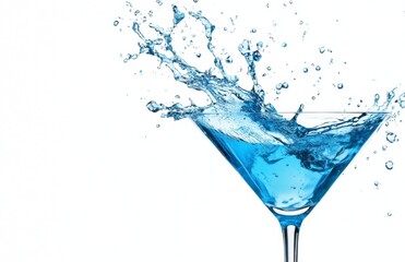 Captivating splash the art of mixology in a crystal clear glass