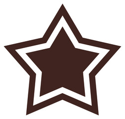 Star favorite symbol flat icon vector isolated on white background.