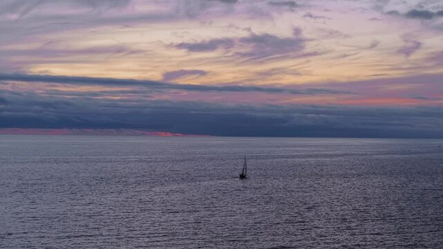 Hermoso Atardecer a Vista de pajaro desde el Sur de Gran Canaria 