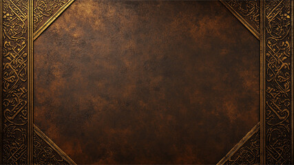 High-Resolution Mockup of Top View Featuring Brown Matte Background