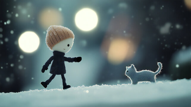 Winter's embrace: the joy of friendship