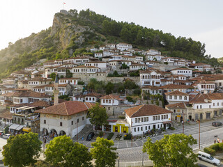 Naklejka premium Historic city of Berat in Albania, World Heritage Site by UNESCO