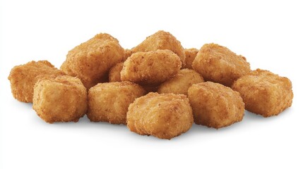 Crispy Fried Potato Bites  Appetizer Snack Food  Golden Brown Bites  Fast Food  Restaurant Menu