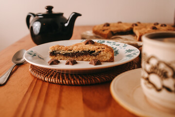 food photography, chocolate cookie, chocolate pie