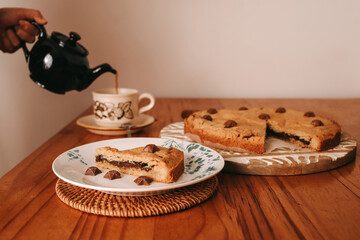 food photography, chocolate cookie, chocolate pie