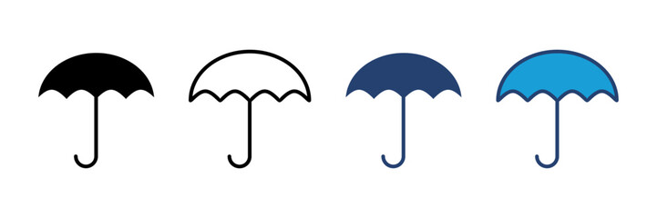 Umbrella icon vector. umbrella sign icon