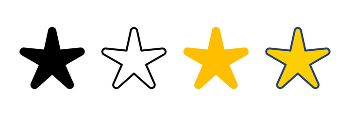 Star Icon vector. rating icon vector. favourite star icon