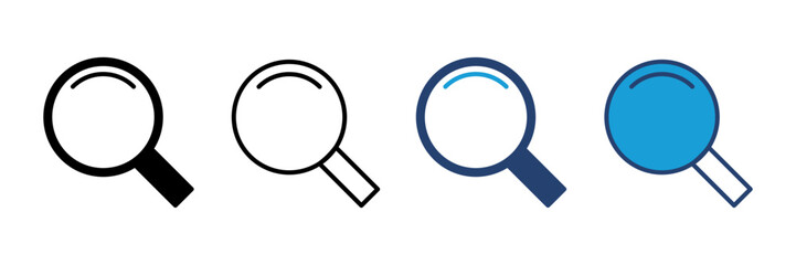 Search icon vector. search magnifying glass icon