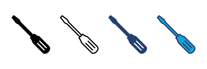 Screwdriver icon vector. tools icon vector