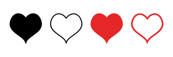 Love icon vector. Heart icon vector. Like icon vector.