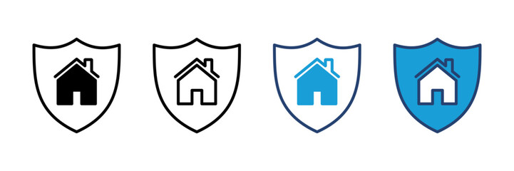 home insurance icon vector. home protection icon