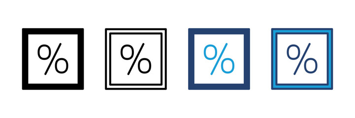 Discount icon vector. Discount tag icon.