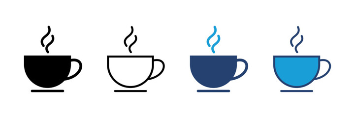 coffee cup icon vector. cup a coffee icon vector.