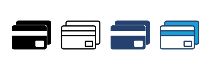 Credit card icon vector. Credit card payment icon vector